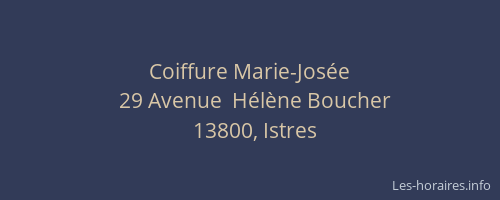 Coiffure Marie-Josée