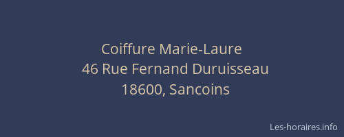 Coiffure Marie-Laure