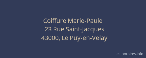 Coiffure Marie-Paule