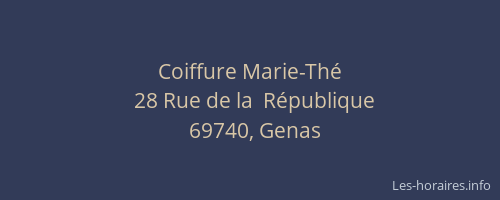 Coiffure Marie-Thé