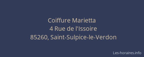 Coiffure Marietta