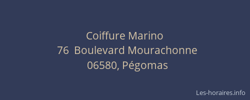 Coiffure Marino