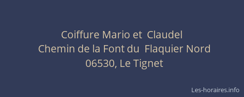 Coiffure Mario et  Claudel