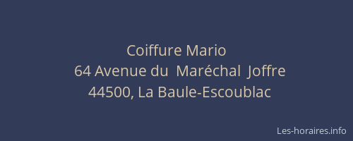 Coiffure Mario