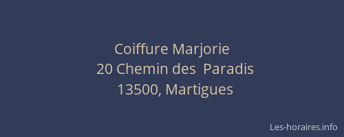 Coiffure Marjorie