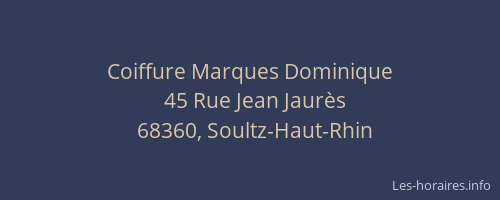 Coiffure Marques Dominique