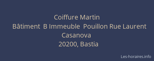 Coiffure Martin