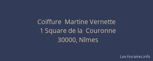 Coiffure  Martine Vernette