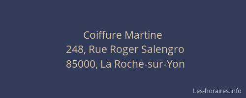Coiffure Martine