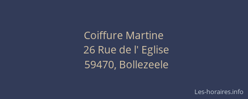 Coiffure Martine