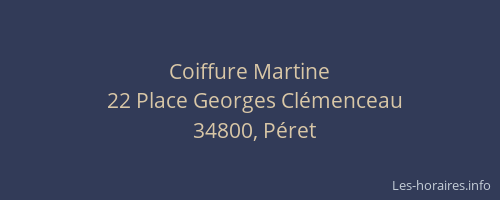 Coiffure Martine