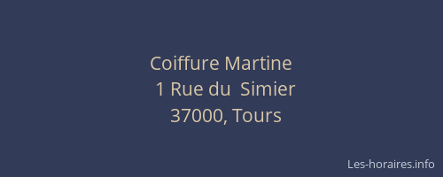 Coiffure Martine