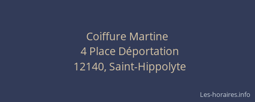 Coiffure Martine