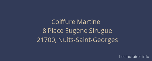 Coiffure Martine