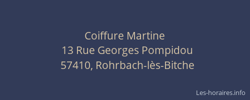 Coiffure Martine