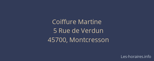 Coiffure Martine