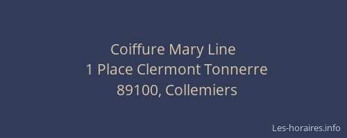 Coiffure Mary Line