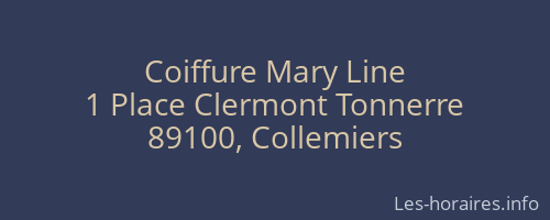 Coiffure Mary Line