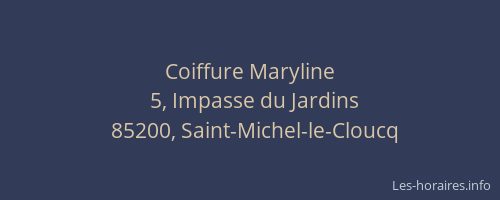 Coiffure Maryline