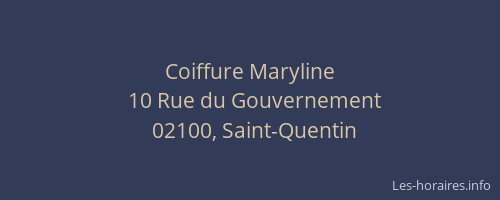 Coiffure Maryline