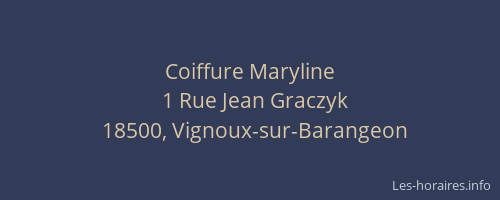 Coiffure Maryline