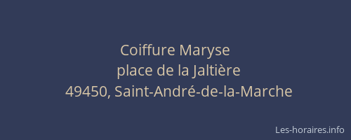 Coiffure Maryse