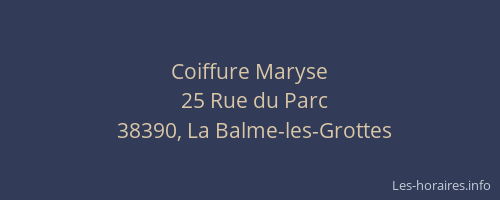 Coiffure Maryse
