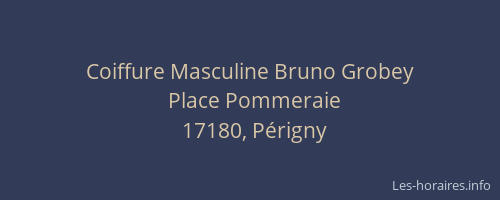 Coiffure Masculine Bruno Grobey