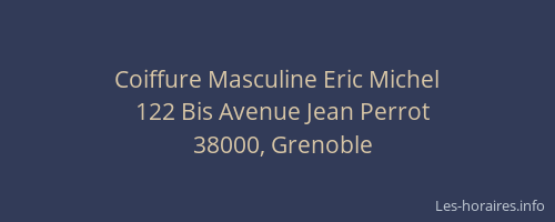 Coiffure Masculine Eric Michel