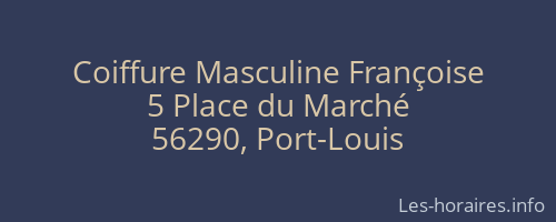 Coiffure Masculine Françoise