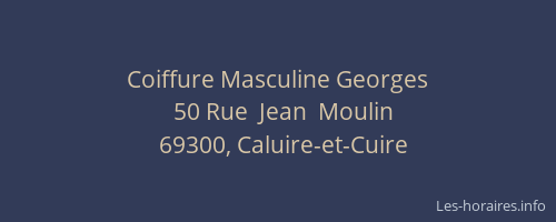 Coiffure Masculine Georges