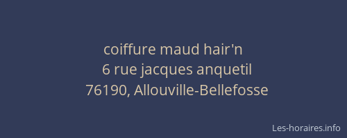 coiffure maud hair'n