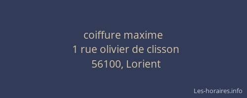coiffure maxime