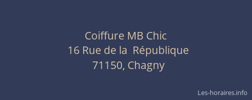 Coiffure MB Chic