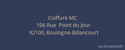 Coiffure MC