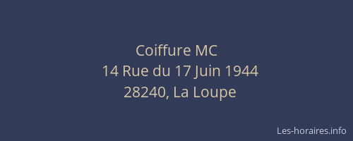 Coiffure MC