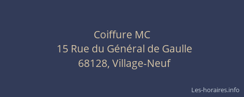 Coiffure MC