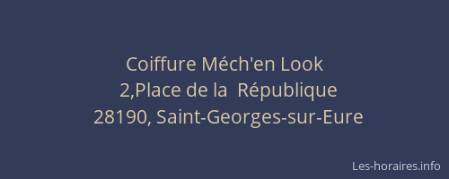 Coiffure M&eacute;ch'en Look