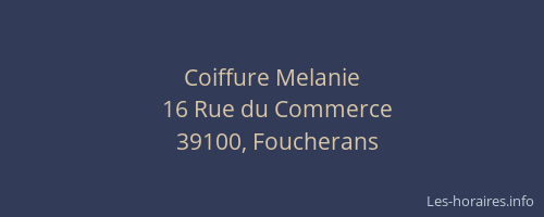 Coiffure Melanie