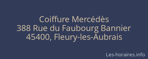 Coiffure Mercédès