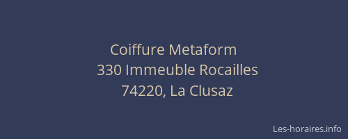 Coiffure Metaform