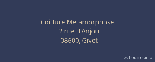 Coiffure Métamorphose