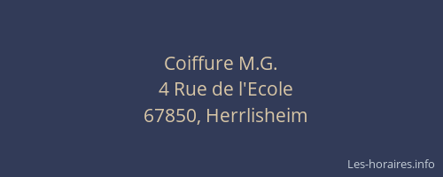 Coiffure M.G.