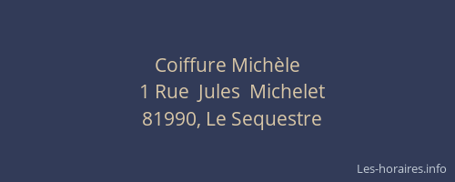 Coiffure Michèle