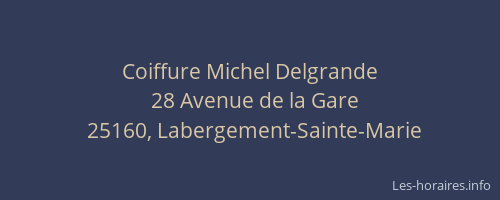 Coiffure Michel Delgrande