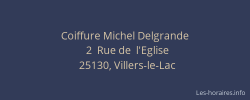Coiffure Michel Delgrande