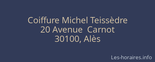 Coiffure Michel Teissèdre