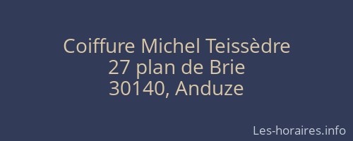 Coiffure Michel Teissèdre