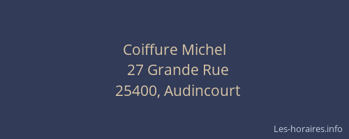 Coiffure Michel