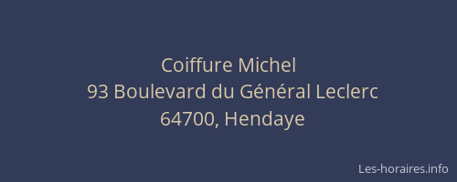 Coiffure Michel